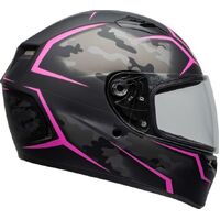 Bell Qualifier Stealth Camo Matte Black and Pink Helmet