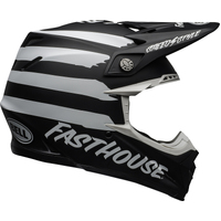 Bell Moto-9 MIPS Fasthouse Signia Helmet - Matte Black/White