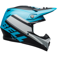 Bell Moto-9 MIPS Prophecy Matte Helmet - White/Black/Blue