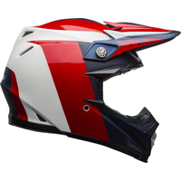 Bell Moto-9 Flex Division White Blue Red Helmet