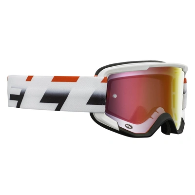 Bell Descender MR 20 Goggles - Vicoty Red Mirror Lens - Matte White/Red/Black