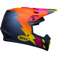 Bell MX-9 MIPS Strike Matte Blue Orange Pink Helmet
