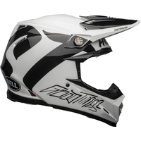 Bell Moto-9 Flex Fasthouse Newhall Helmet - White/Black