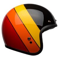 Bell Custom 500 Riff Black Yellow Orange Red Helmet