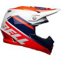 Bell Moto-9 MIPS Prophecy Helmet - Red/Navy/Grey