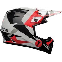 Bell MX-9 MIPS SE Seven Battleship Helmet - Black/White/Red