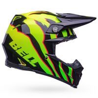 Bell Moto-9S Flex Claw Helmet - Black/Green