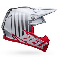 Bell Moto-9S Flex Sprint Helmet - White/Red