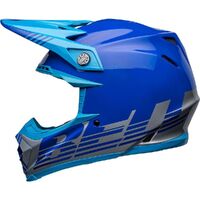 Bell Moto-9 MIPS Louver Helmet - Grey/Blue