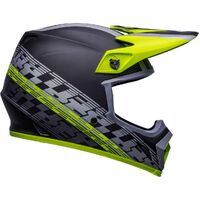 Bell 2023 MX-9 MIPS Offset Helmet - Matte Black/Hi-Viz Yellow