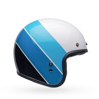 Bell Custom 500 Riff Helmet - Gloss White/Blue