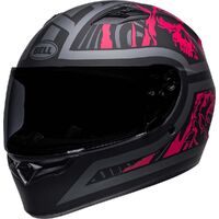Bell Qualifier Rebel Helmet - Matte Black/Pink