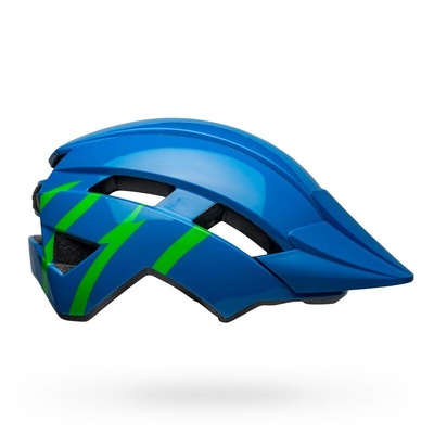 Bell Sidetrack II Strike Bicycle Helmet - Blue/Green