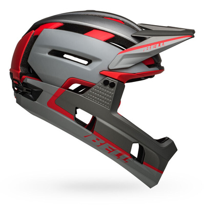 Bell Super Air R Spherical MIPS Bicycle Helmet - Matte Grey/Red