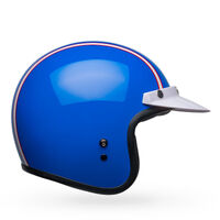 Bell Custom 500 Six Day Steve McQueen Helmet - Blue/White/Red