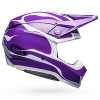 Bell Moto-10 Spherical Slayco Gloss Helmet - Purple/White