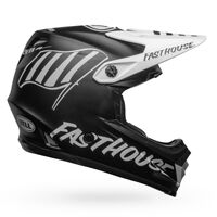 Bell Moto-9 MIPS Youth Fasthouse Flying Colour Matte Helmet - Black/Grey/Red - L/XL