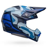 Bell Moto-10 Spherical Ferrandis Mechant Helmet - Matte/Gloss Dark Blue/Light Blue