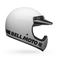 Bell Moto-3 Classic Helmet - Gloss White