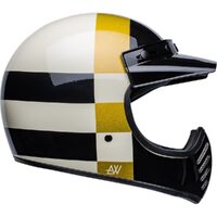 Bell Moto-3 Atwlyd Orbit Helmet - White/Black/Gold