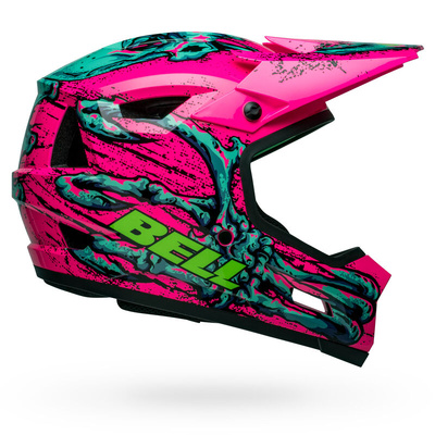 Bell Sanction 2 DLX MIPS Bonehead Bicycle Helmet - Pink/Turquoise