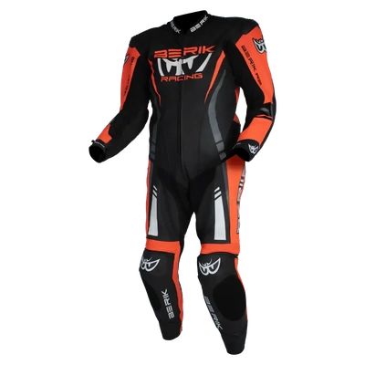 Berik Sicily 1 Piece Race Suit - Black/Red