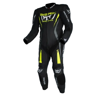 Berik Sicily 1 Piece Race Suit - Black/Hi-Vis