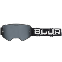 BLUR B-60 Stealth Goggles - Black/Silver Lens