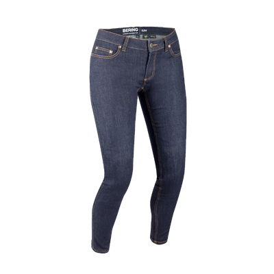 Bering Trust Tapered Denim Womens Riding Jeans - Blue