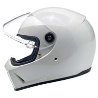 Biltwell Lane Splitter Gloss Helmet - White