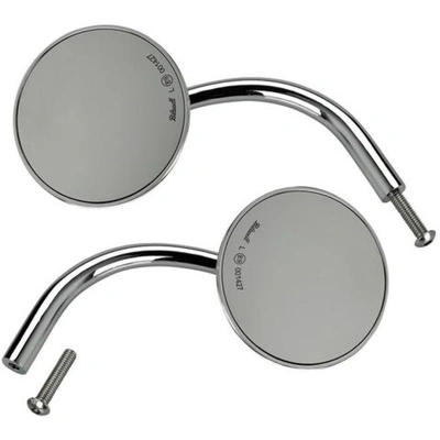 Biltwell Round Perch Mount Mirror - Chrome