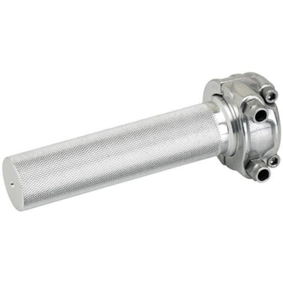 Biltwell Cast Whiskey Throttle (Dual Cable) - Polished Silver - 1"