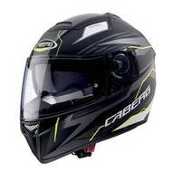 Caberg Ego Quartz Matt Black Anthracite Fluro Yellow Helmet