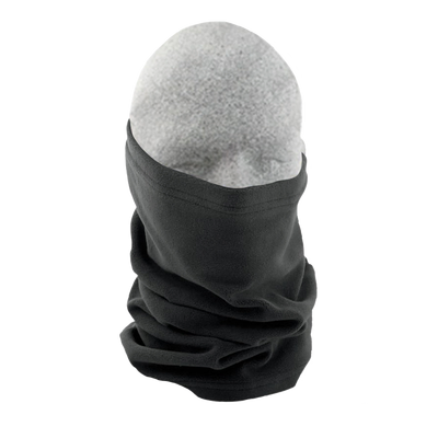 Zan Headgear Fleece Neck Tube - Solid Black - OS