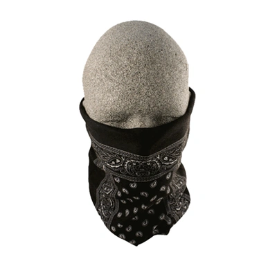 Zan Headgear Fleece Neck Tube - Paisley Black - OS