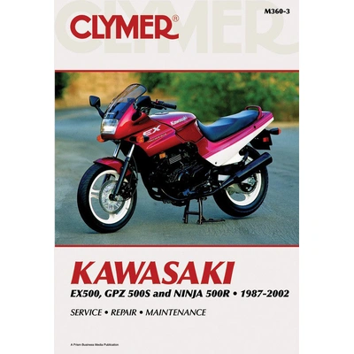 Clymer Service Repair Manual - Kawasaki EX500/GPZ 500S/Ninja 500R 87-02