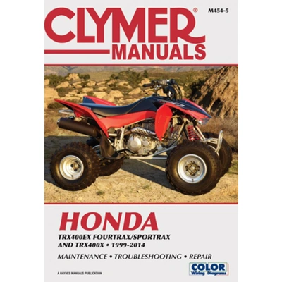 Clymer Service Repair Manual - Honda TRX400EX FourTrax/SportTrax/TRX400X 99-14