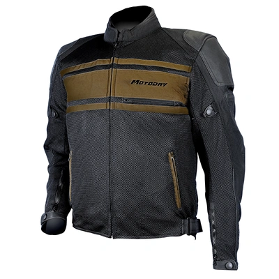 Motodry Revolt Jacket - Black/Vintage Brown