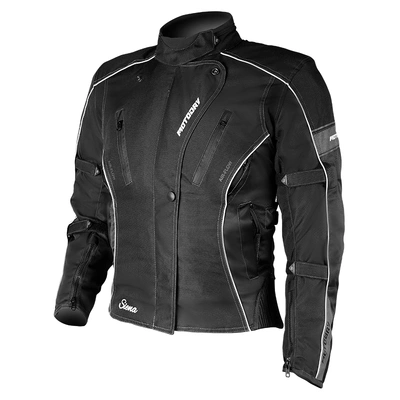 Motodry Ladies Siena Jacket - Black/White