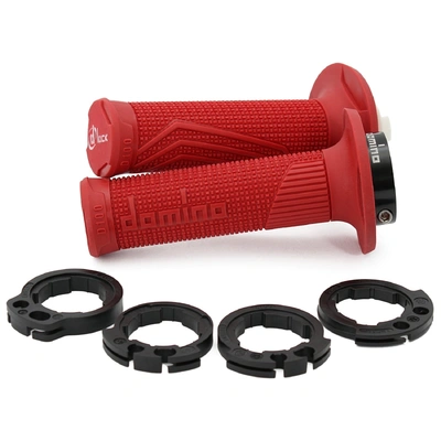DOMINO GRIPS MX D100 D-LOCK ON 4T RED