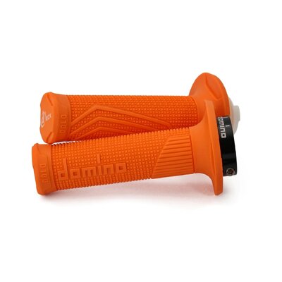 DOMINO GRIPS MX D100 D-LOCK ON 4T ORANGE