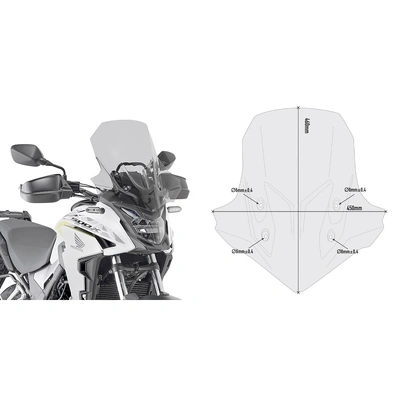 Givi Windscreen Smoked- Honda Cb500X 19-23