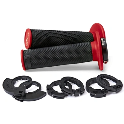 DOMINO GRIPS MX D200 D-LOCK ON BLACK RED