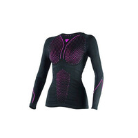Dainese Ladies D-Core Thermo Longsleeve Black and Pink Tee