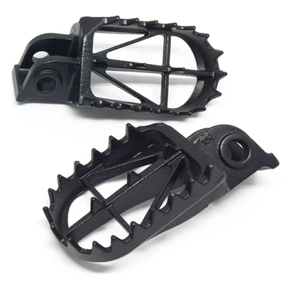 DRC Low/Wide Footpegs (-5mm/50mm) for KTM125-525'98-, 950S ENDURO ALL, 990 ADVENTURE ALL - Black