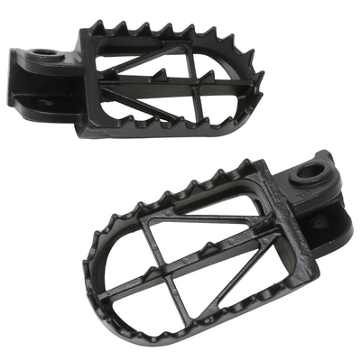 DRC Wide Footpegs (50mm) for HQV. TC/TE/SMR/WR/CR 125-510 '08- - Black