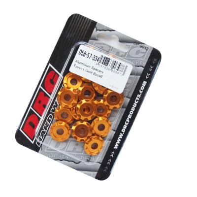 DRC Type-11 Aluminium Spacers(4 Pack) - Gold - M6