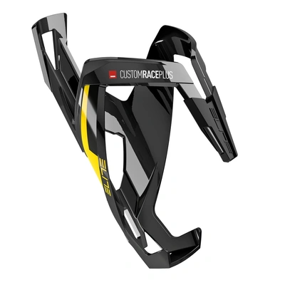 ELITE BOTTLE CAGE CUSTOM RACE PLUS BLK GLOSSY YEL