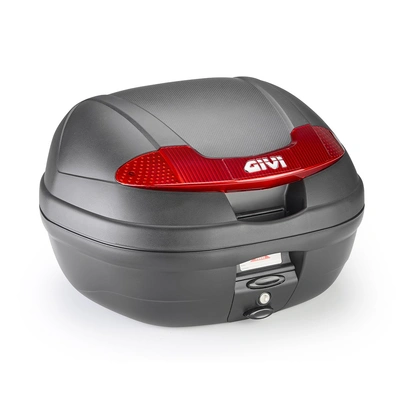 Givi Monolock Topcase Includes Universal Plate - 34L - Black/Red