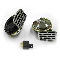 EMGO Twin Horn Set 12V 8A 110+/- 5DB